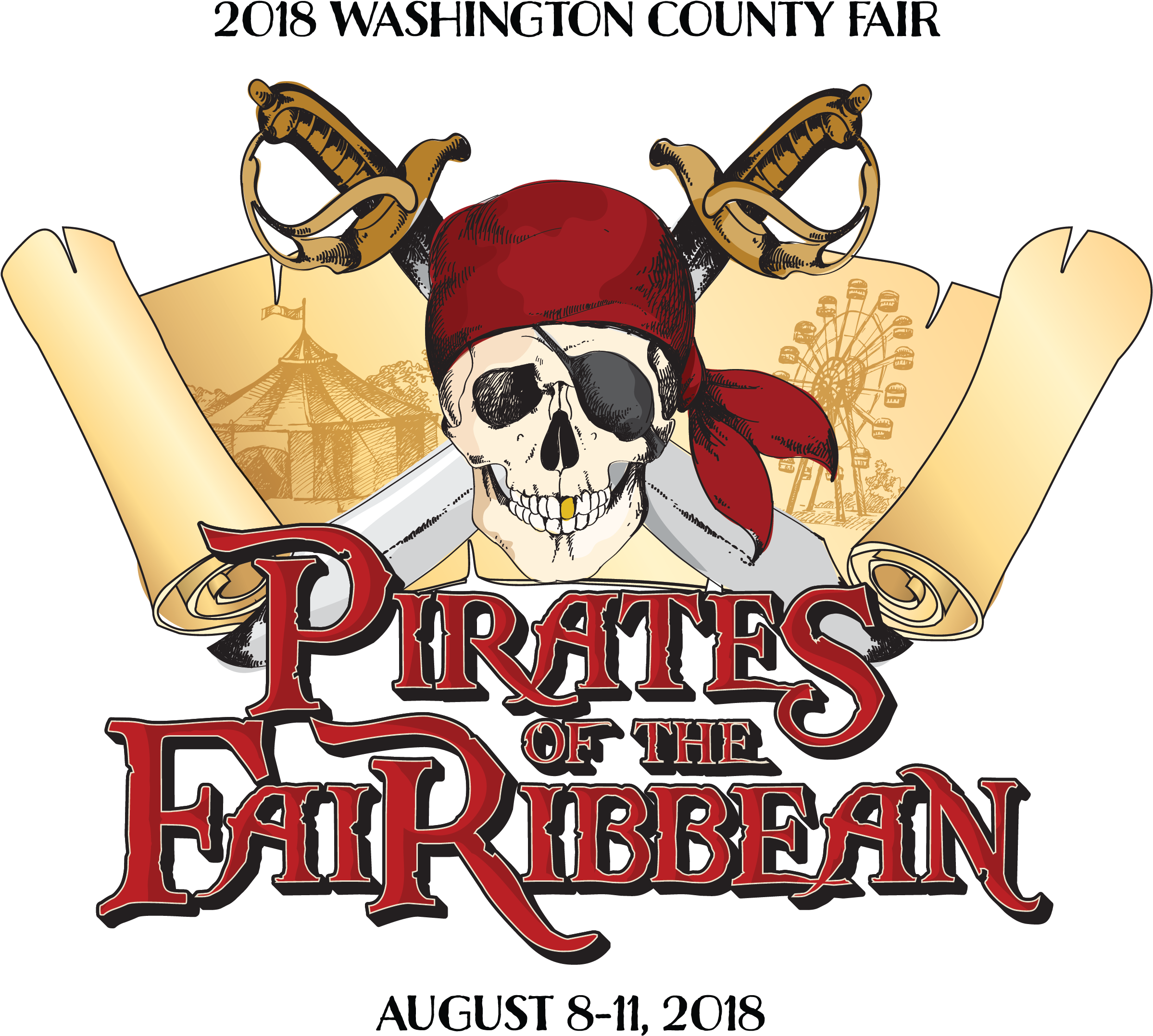 Washington County Fair - Art Print: Pirate C By Kimberly Allen (2551x2341), Png Download