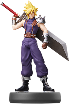 View Larger - Cloud P2 Amiibo (380x408), Png Download
