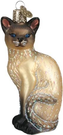 Siamese Cat - Siamese Cat Ornament (480x480), Png Download