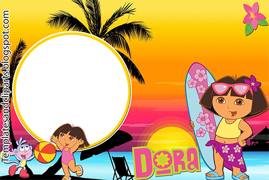 Here You Are A Few Dora The Explorer Frames, Hope You - Beach Dora The Explorer: Phonics Reading Program Book... (536x358), Png Download
