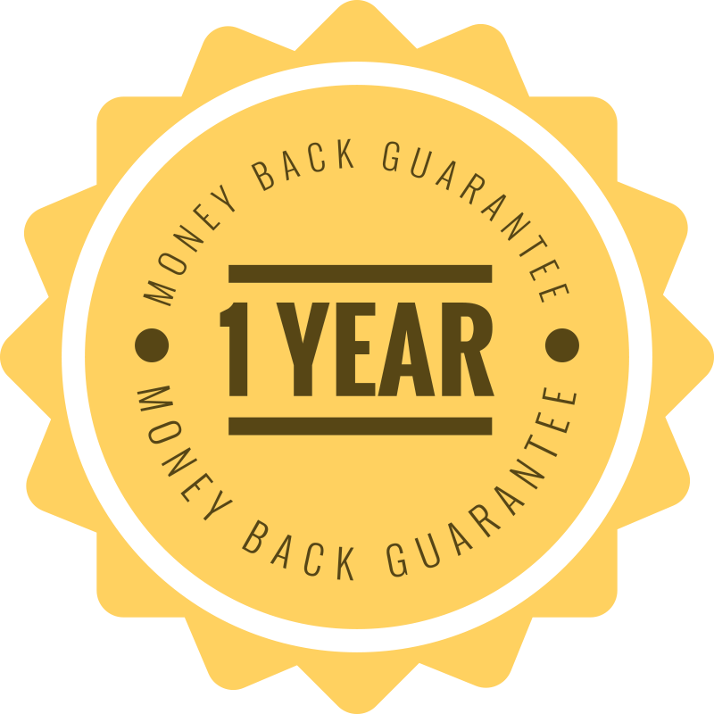 1 Year “taste It And Love It” Or Your Money Back Guarantee - Circle (800x800), Png Download