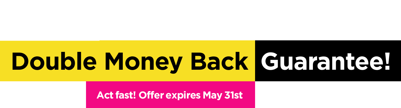Double Money Back - Wect (1352x364), Png Download