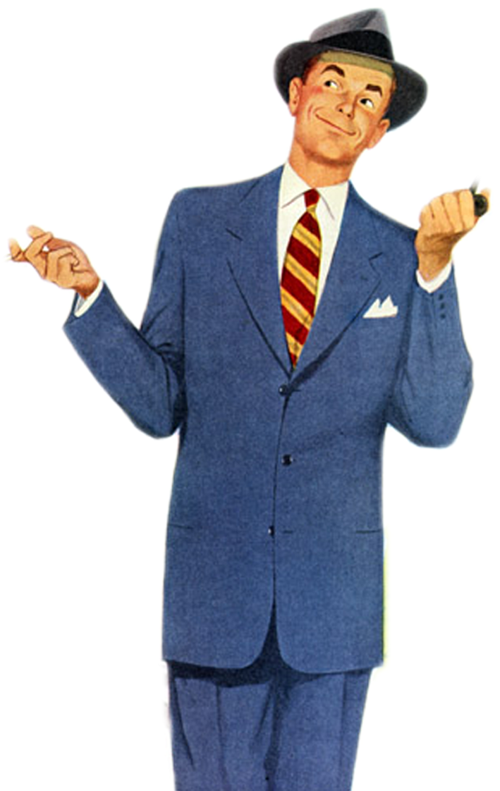 Vintage Printable - Retro Man - Retro Man (709x1122), Png Download