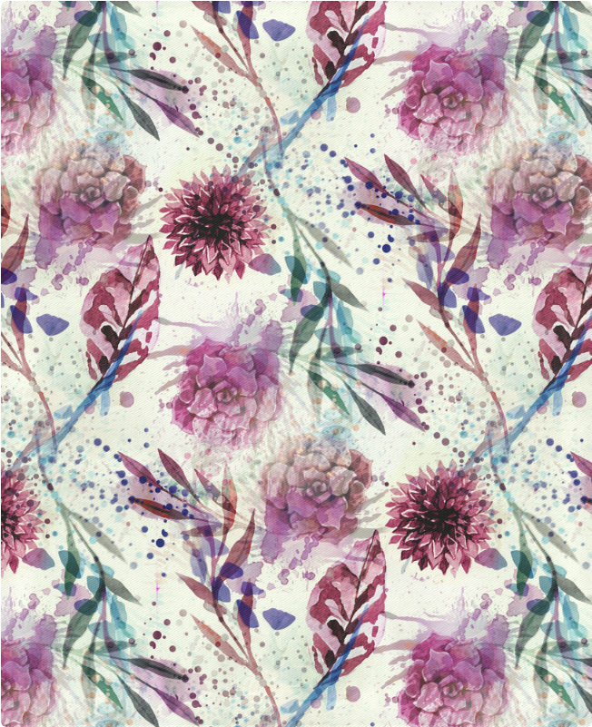 Watercolor Flowers Duvet Cover - Chrysanths (1000x1000), Png Download