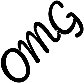 Omg Omg Hipster Palabras Letras Tumblr - Letras Omg Png (407x362), Png Download