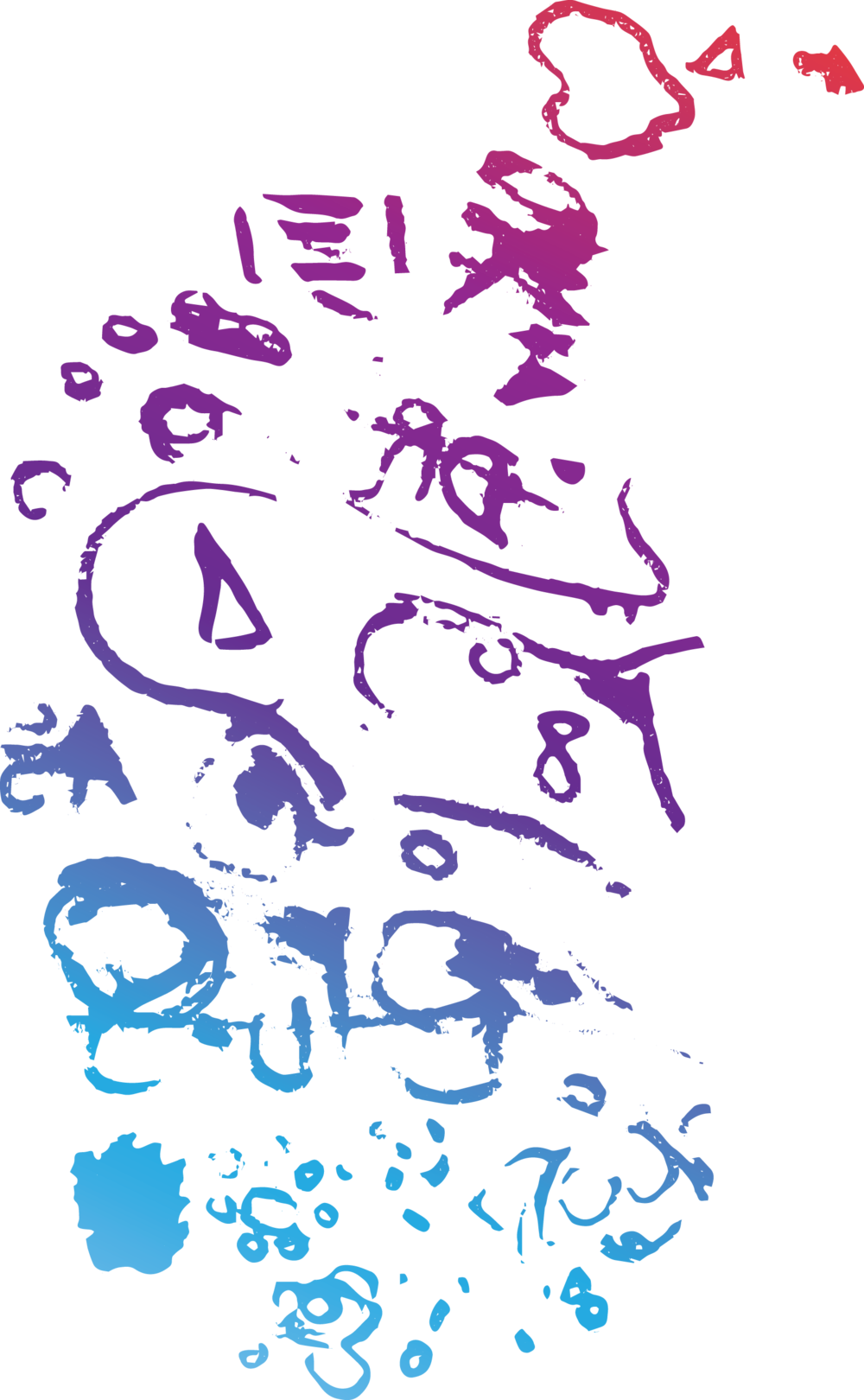 Di Severeangels Squiggles Purple (1000x1620), Png Download