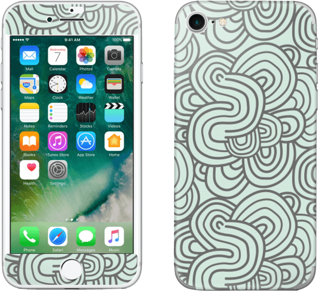 Squiggle - Apple Iphone 7 256 Gb Silver (800x769), Png Download