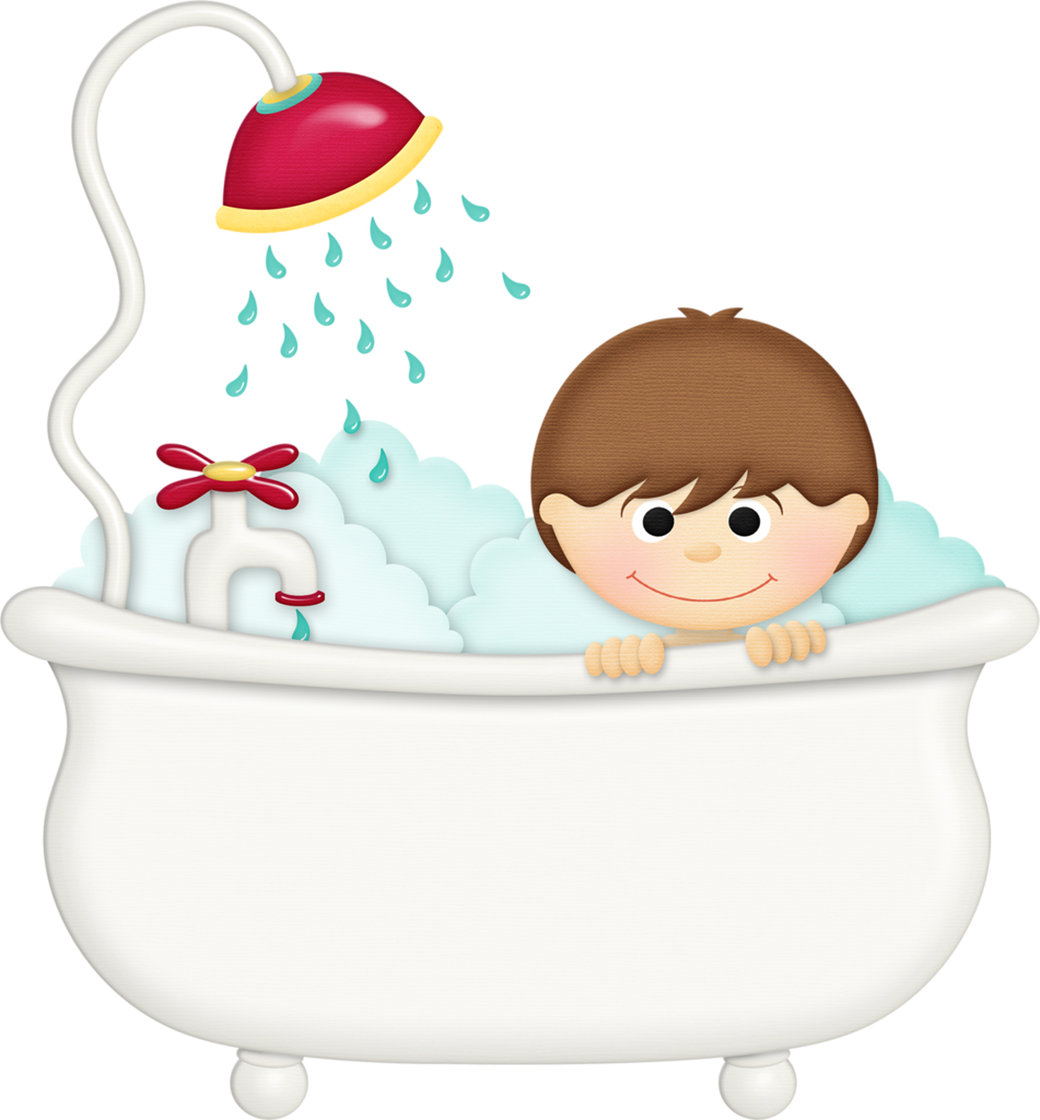Bath Drawing Baby Tub Clipart Black And White Library - Bath Time Clip Art (951x1024), Png Download