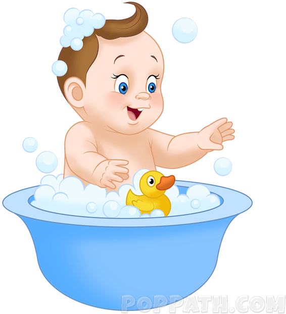 Download Bath Drawing Bathing Baby Bath Clipart Png PNG Image with No