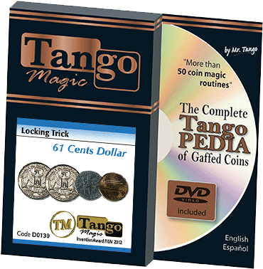 Locking Trick 61 Cents (2 Quarters, 1 Dime, 1 Penny) - Magnetic Dollar Coin (400x400), Png Download