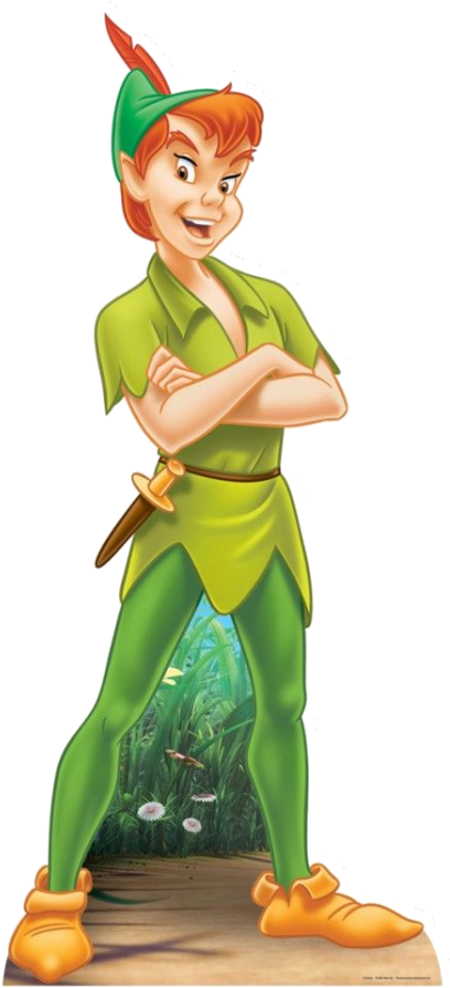 Imágenes De Peter Pan Con Fondo Transparente, Descarga - Cardboard Cut Out Peter Pan (841x1024), Png Download