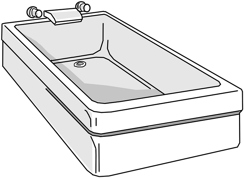 Bathtub (640x468), Png Download