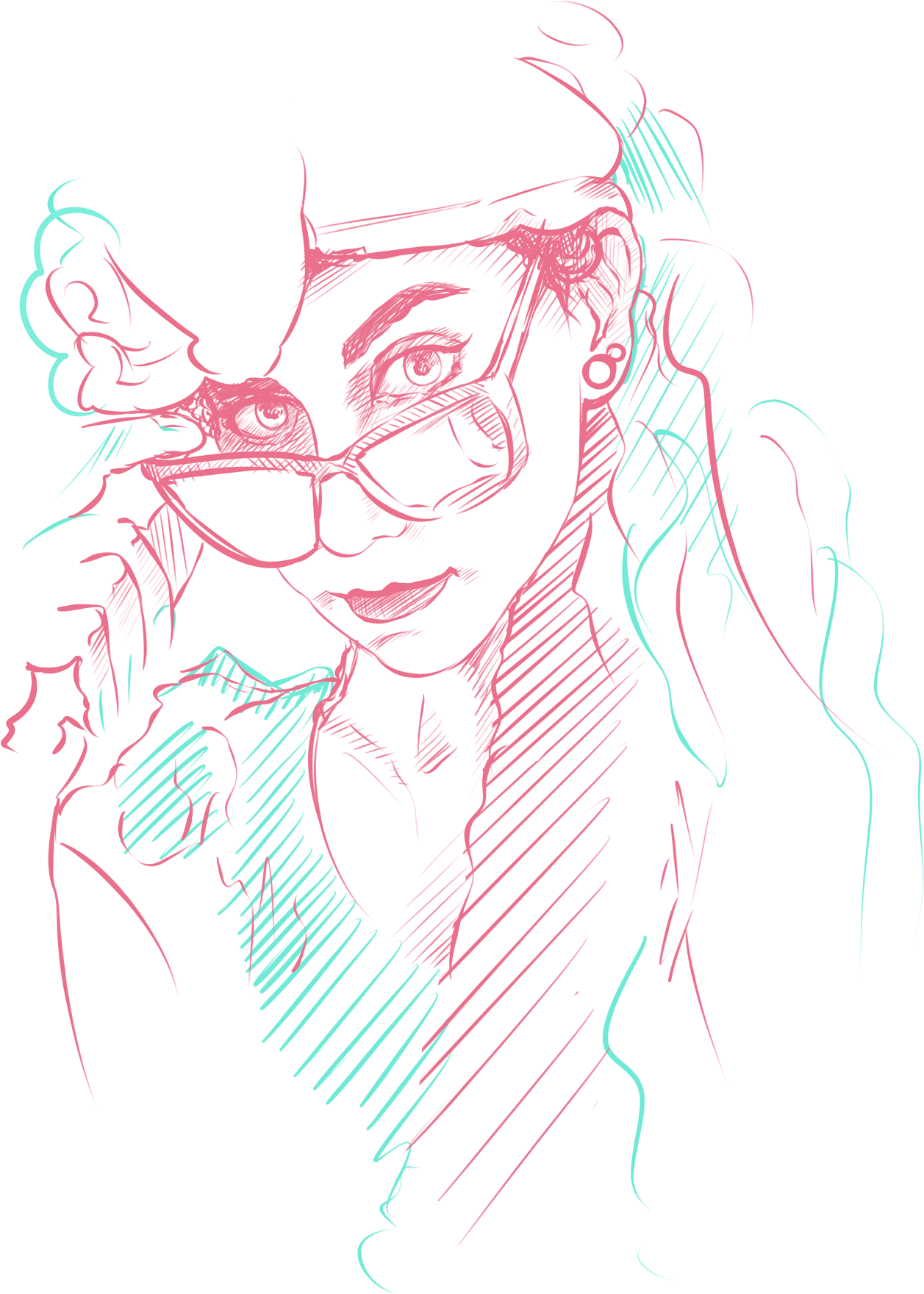 July Th Line Work Sketchdaily But I - Sketch (1404x1980), Png Download