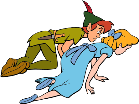 Peter Pan, Wendy - Peter Pan And Wendy Png (450x346), Png Download