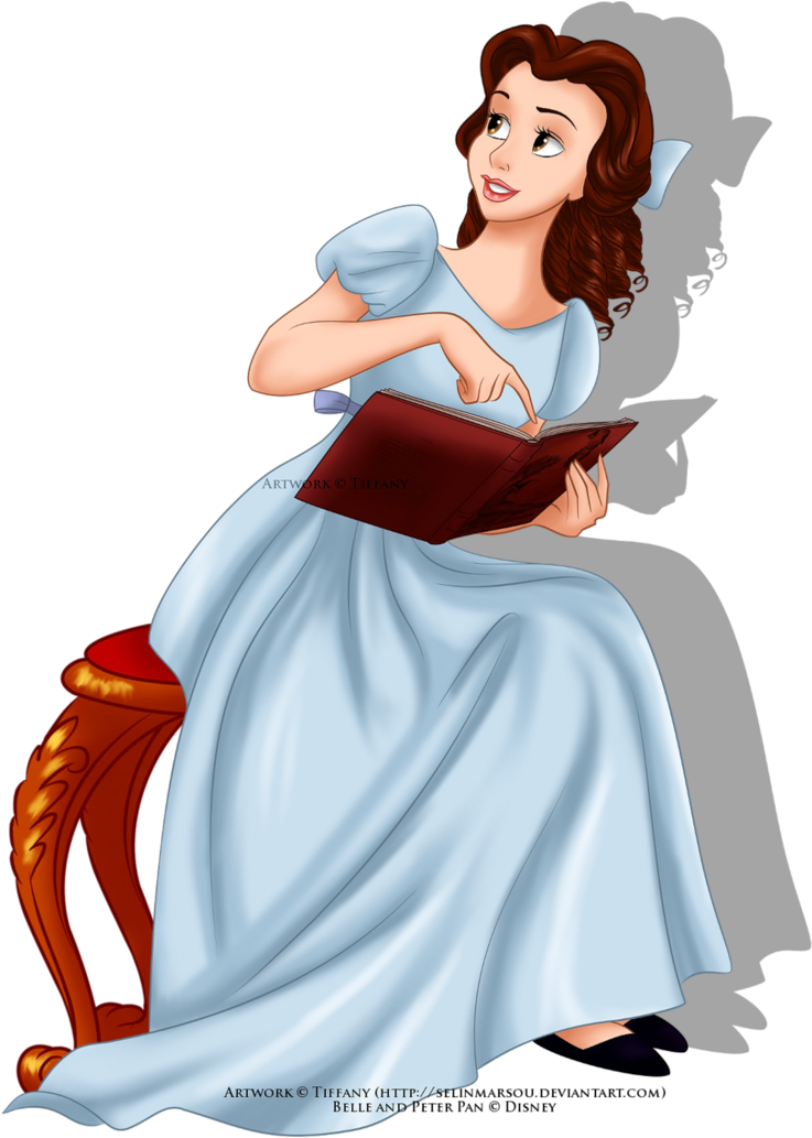 38 Images About Peterpan/wendy 👑💫 On We Heart It - Disney Wendy Darling Fan Art (758x1055), Png Download