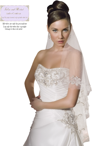 Tubes Femme Creations - Wedding Dress (442x640), Png Download
