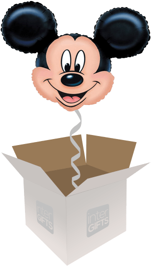 24″ Mickey Mouse Head - Mickey Mouse Head Shaped Supershape Foil Balloon (568x568), Png Download