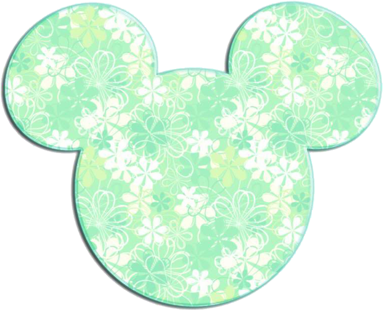 Mickey Mouse Icon Clipart - Four 12" X 12" Blinggasm Vinyl Sheets Set, Flowers (800x652), Png Download