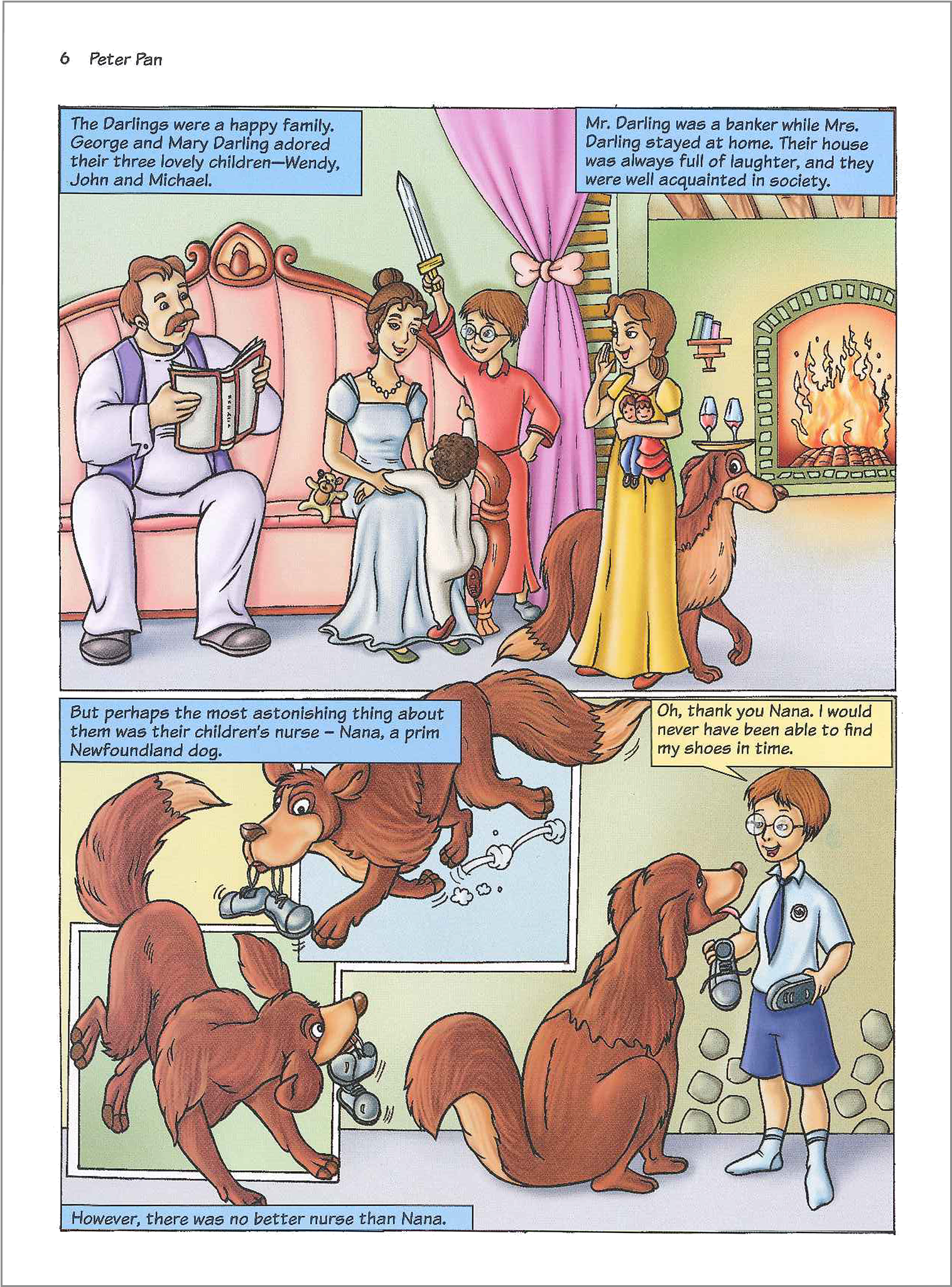 Peter Pan Takes Kids On A Fantasical Reading Adventure - Peter Pan: Illustrated Graphic Novels [book] (2048x2048), Png Download