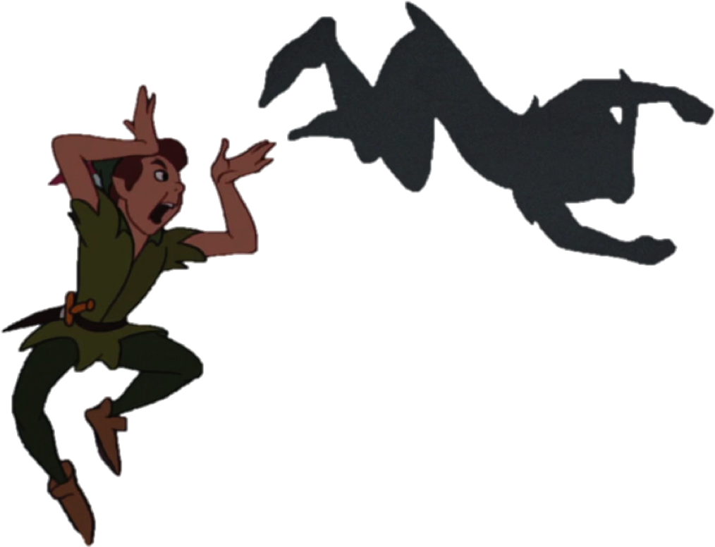 Creepy Peter Pan Shadows Png Creepy Peter Pan Shadows - Transparent Peter Pan Shadow Png (1136x845), Png Download