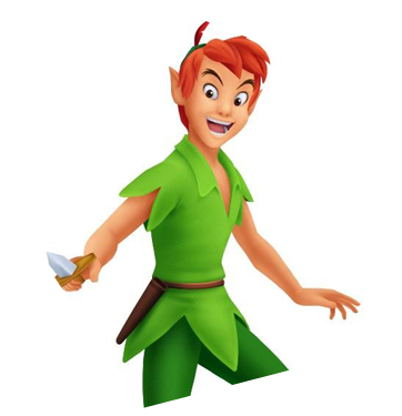 Peter Pan - Kingdom Hearts Peter Pan (362x375), Png Download