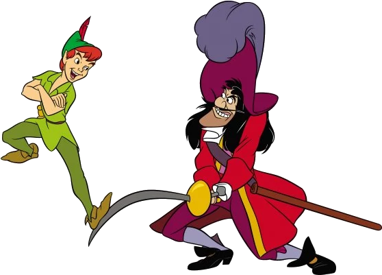Imágenes De Peter Pan Con Fondo Transparente, Descarga - Peter Pan Und Captain Hook (714x511), Png Download