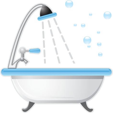 Bathtub - Bath Tub Icon (472x475), Png Download