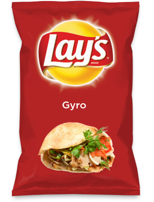 Wouldn't Gyro Be Yummy As A Chip Lay's Do Us A Flavor - Lay's Sour Cream & Onion Flavored Potato Chips (308x423), Png Download