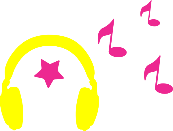 Ipod Clipart Headphone Music Note - Music Headphones Clipart (600x455), Png Download