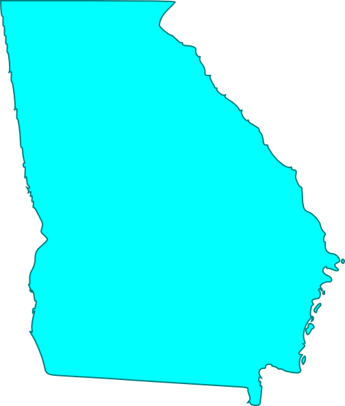 Georgia Blue Clip Art - State Of Georgia Clipart (504x592), Png Download