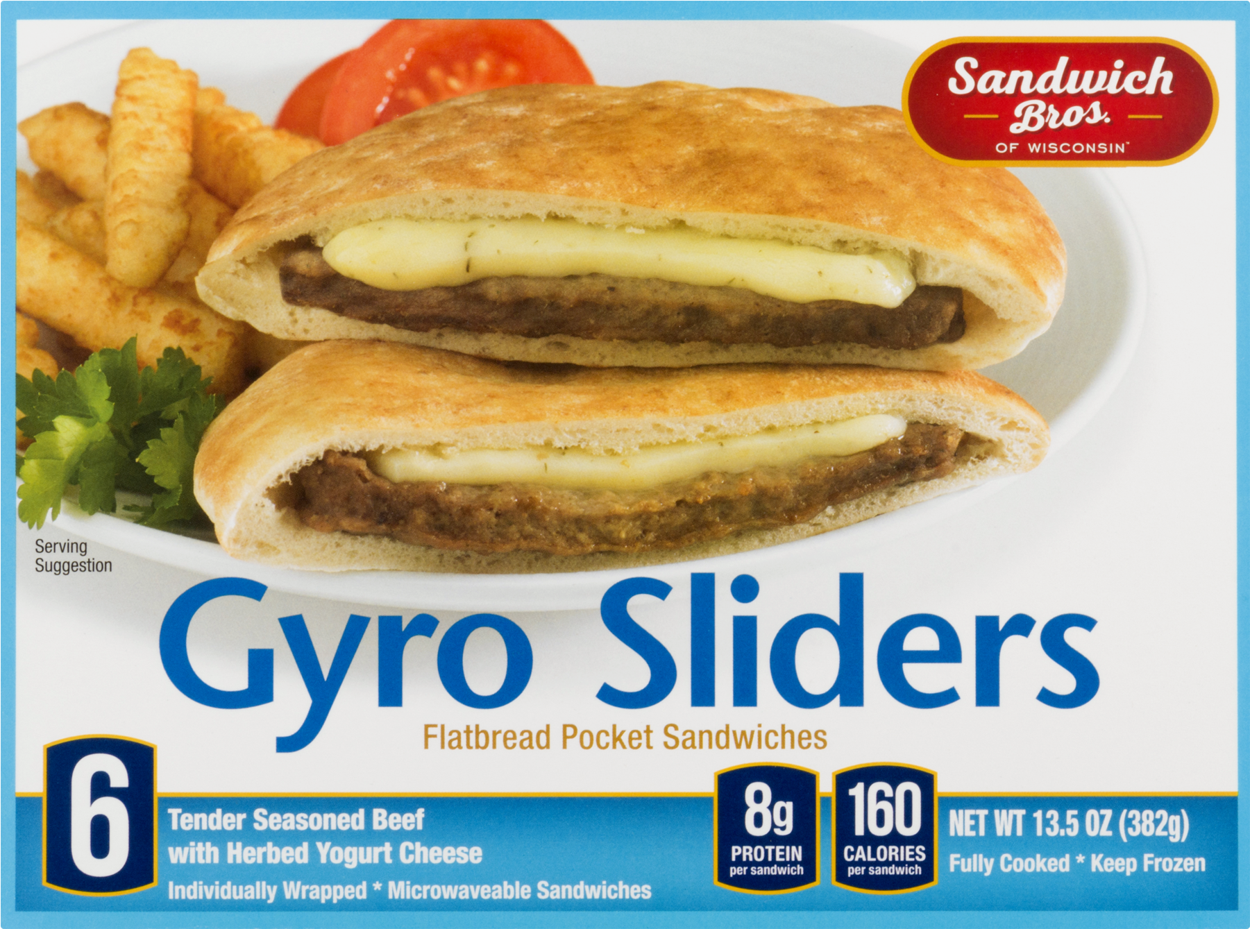 Gyro Sliders With Herbed Yogurt Cheese - Sandwich Bros Gyro Sliders (1800x1800), Png Download