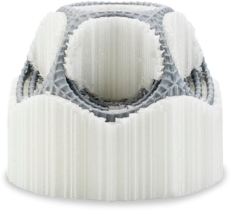 3d Printed Gyro - Ultimaker 3 Pva Natural 750g (883x700), Png Download