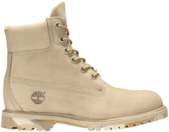 Women's 6-inch Premium Waterproof Boots Cornstalk Nubuck - Botas De Mujer Timberland Color Beis (600x600), Png Download