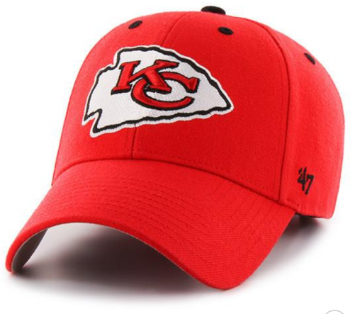 '47 Brand Kansas City Chiefs Nfl Audible Mvp Adjustable - Kansas City Chiefs Hat - Kids Boys Nfl Football Red (500x600), Png Download
