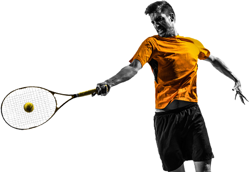 Tennis - Man Tennis Player Png (500x345), Png Download