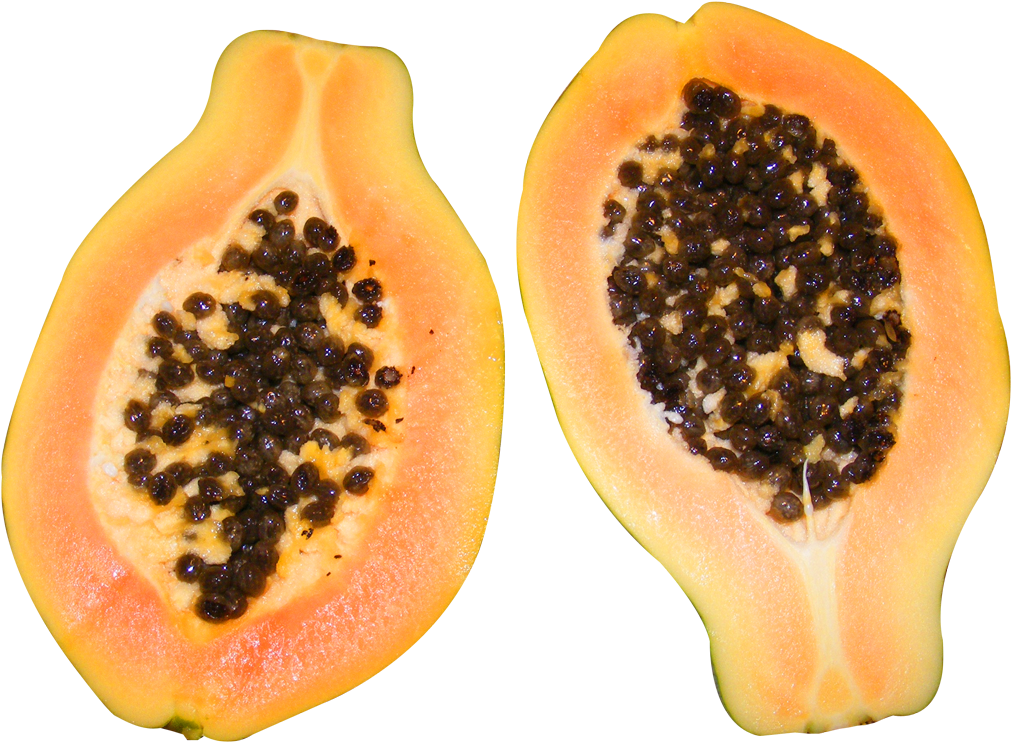Half Cut Papaya Png Image - Papaya (1050x755), Png Download