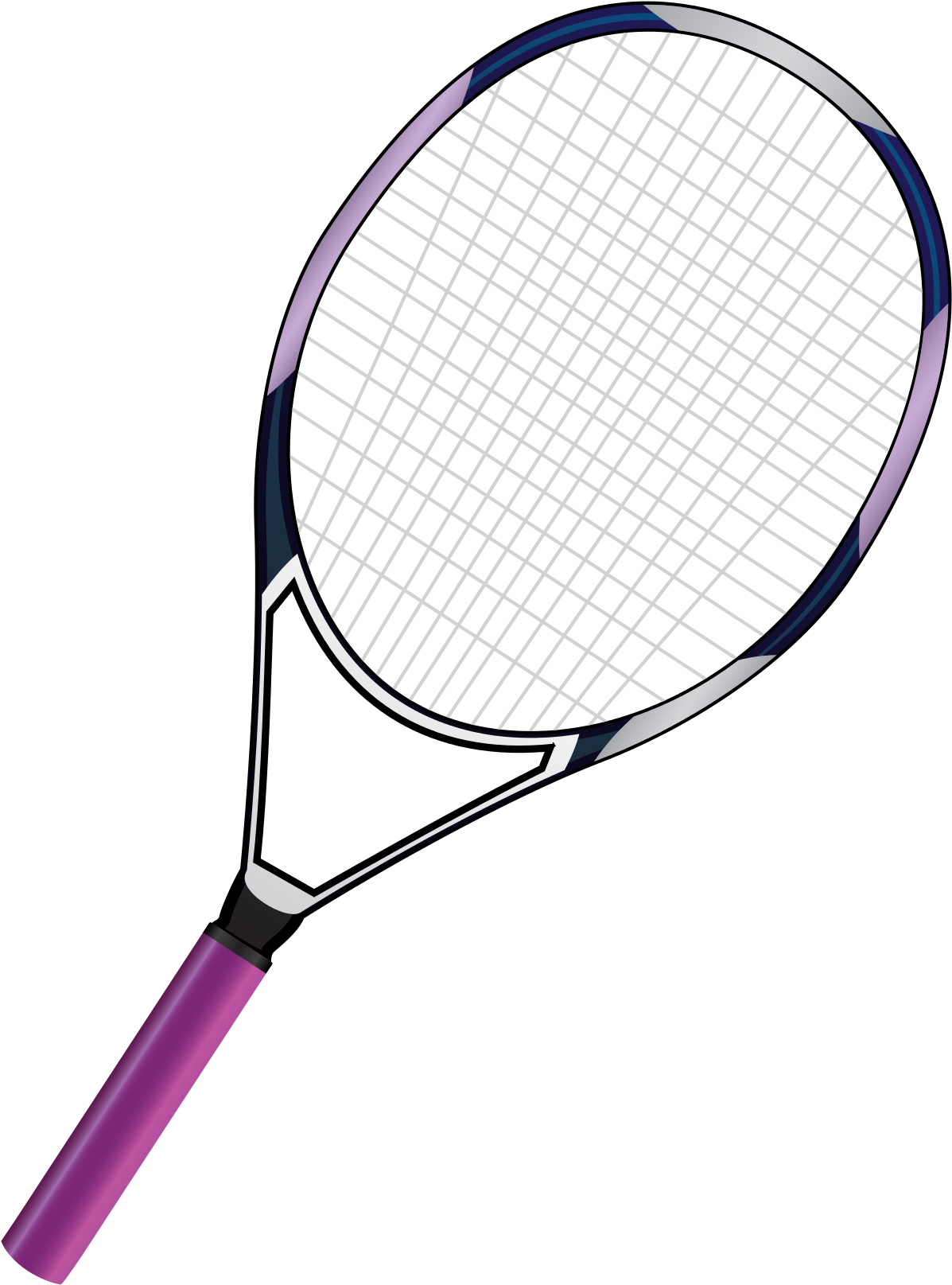 Rocket Clipart Tennis - Tennis Racket Transparent Background (598x714), Png Download