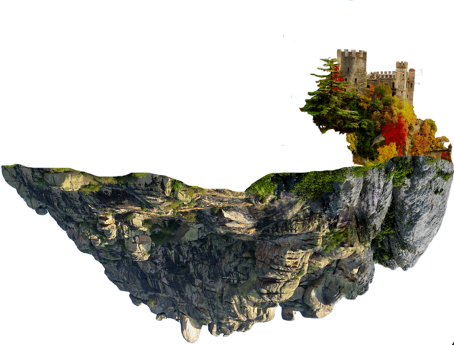 Fantasy Castle Png Picture - Outcrop (1600x1200), Png Download