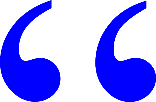 Banner Transparent Blue Quotation Marks Clip Art At - Speech Marks Clip Art (600x395), Png Download