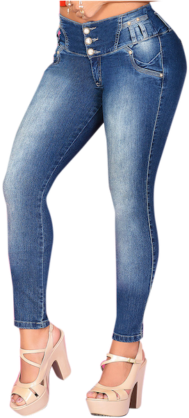 Light Wash 5 Pocket Mid Rise Jean, Magic - Pocket (600x600), Png Download