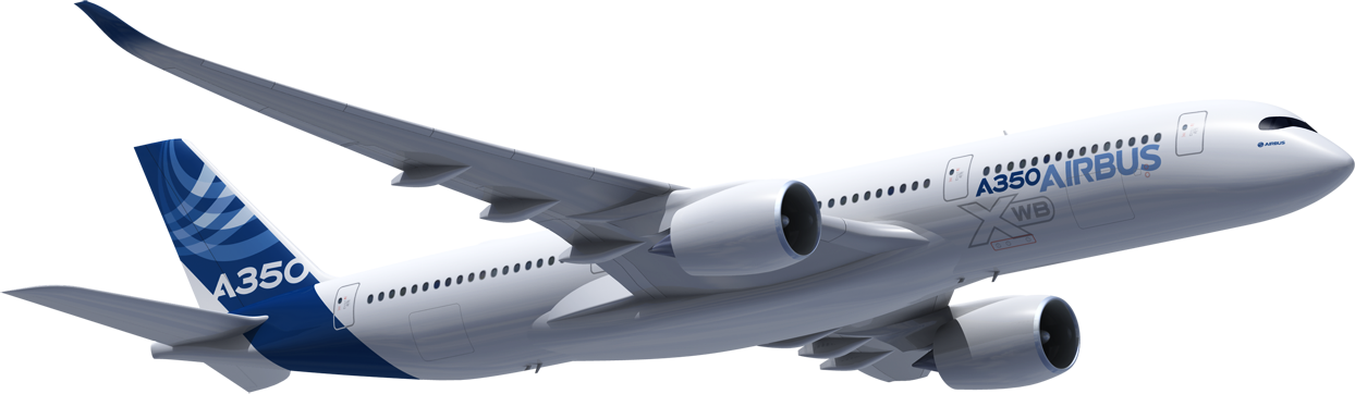 Air Bus Png - Airbus A350 900 Png (1244x362), Png Download