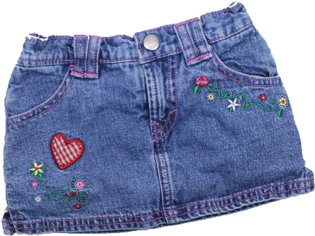Jeans Skirt Png - Denim Skirt (600x521), Png Download