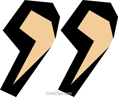 Quotation Marks Royalty Free Vector Clip Art Illustration - Illustration (480x393), Png Download