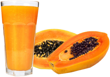 Red / Yellow Papaya Pulp - Papaya (451x351), Png Download