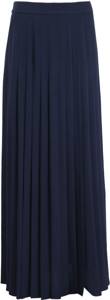 Slashed Pleated Long Skirt - A-line (960x1223), Png Download