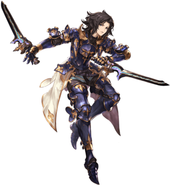 Lancelot A - Granblue Fantasy Male Characters (480x400), Png Download