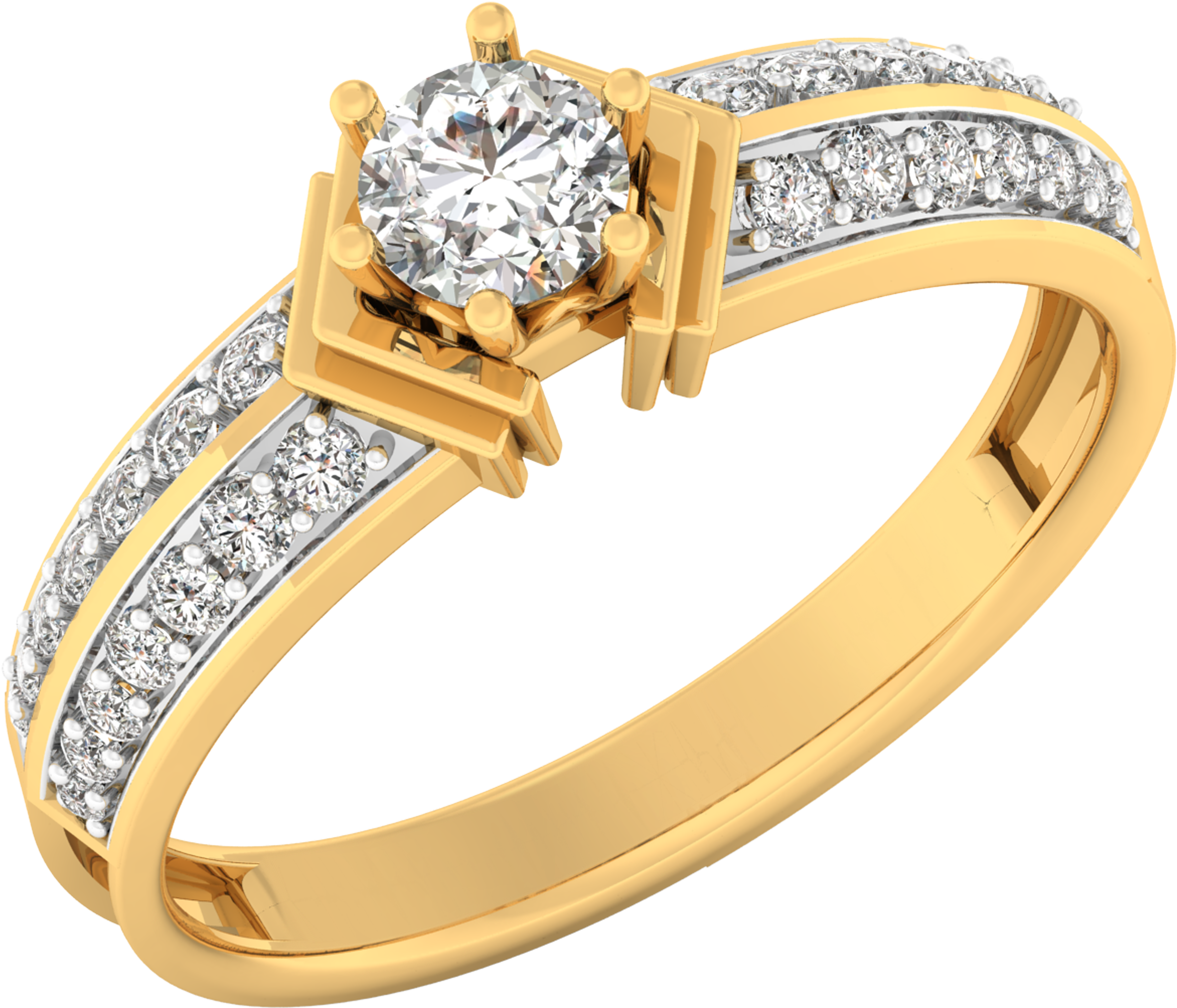 The One-two Diamond Ring (3840x2160), Png Download