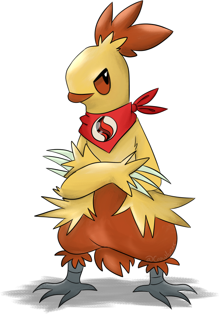 Combusken Doodle (823x1200), Png Download