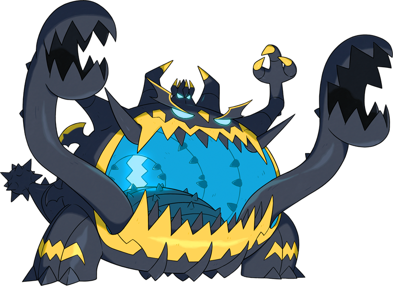 Shiny Guzzlord Pokédex (800x583), Png Download