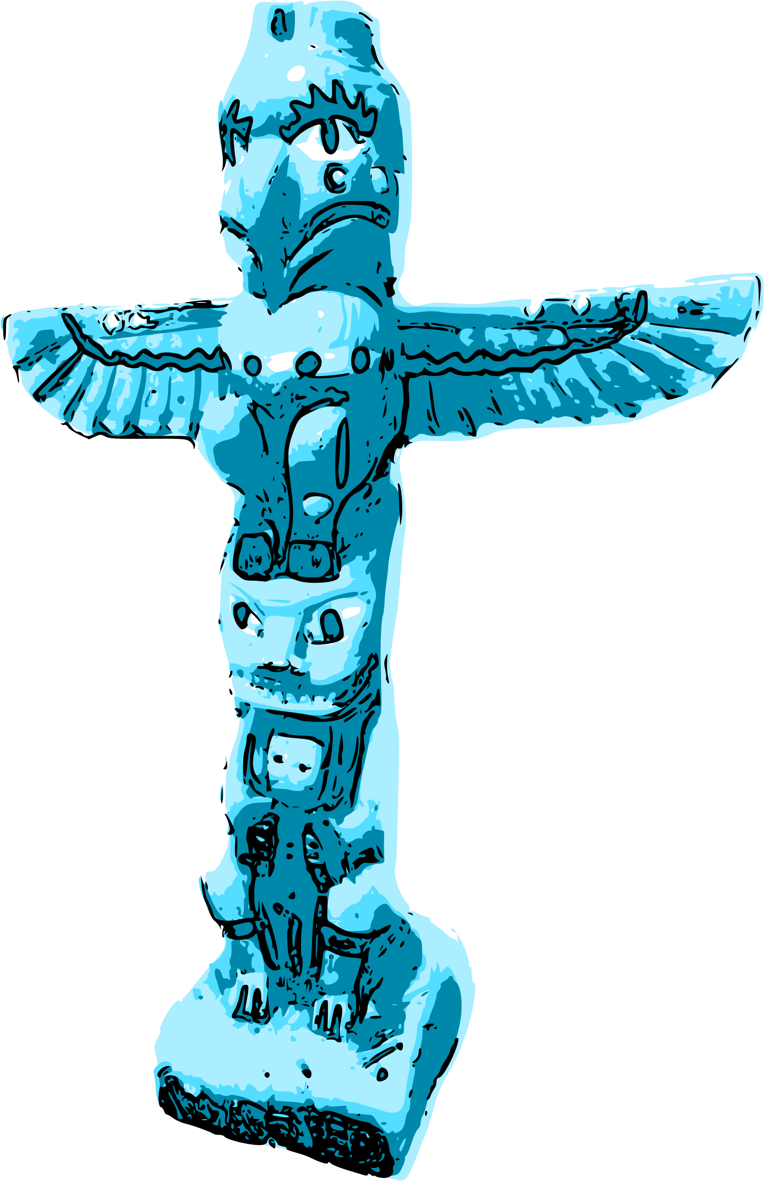 This Free Icons Png Design Of Totem Blues (1800x2400), Png Download